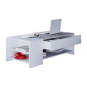 VCM my home Tindus Couchtisch rechteckig Spanplatte Betonoptik 100,0 x 50,0 x 35,0 cm, 1 St.