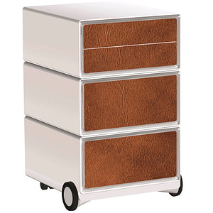 PAPERFLOW easyBox Industrial Rollcontainer weiß, bunt 61750 4 Auszüge 39,0 x 43,6 x 64,2 cm