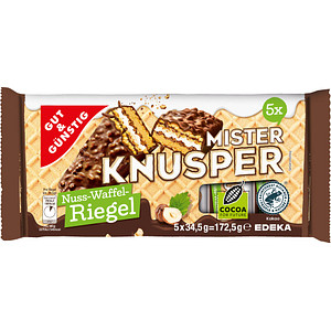 GUT&GÜNSTIG Mister Knusper Schokoriegel 5 Riegel, 1 St.