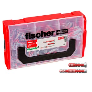 fischer L-Boxx mini DuoPower kurz & lang 539867 Universaldübel-Sortiment, 210-teilig