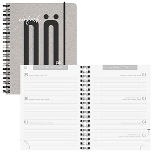 BRUNNEN Schülerkalender einfach Nö 2026/2027 grau, 1 St.