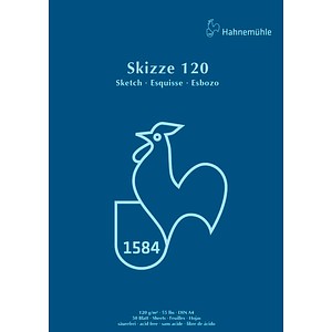 HAHNEMÜHLE Skizzenblock DIN A4, 1 Block
