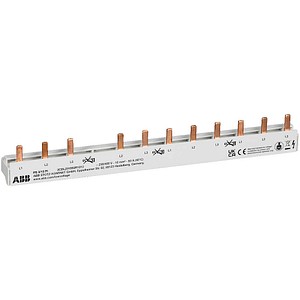 ABB Phasenschiene PS3/12FI, 12-polig ohne 63 A 10,0 mm², für 12 Module, 1 St.