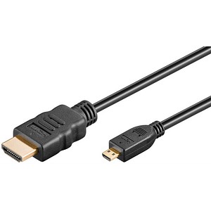 goobay HDMI /Micro HDMI Kabel 1,0 m schwarz, 1 St.