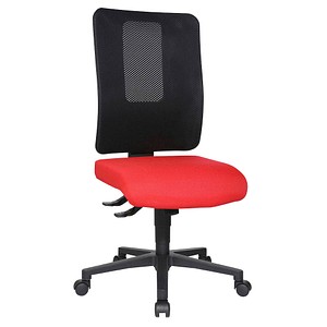 Topstar Bürostuhl Open X (N), OX1000 G210 Stoff rot, Gestell schwarz