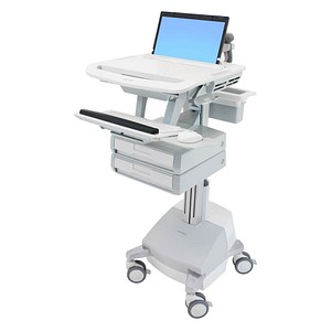 ergotron Visitenwagen StyleView SV44 Laptop grau für 1 Notebook, 1 Tastatur, 1 Maus