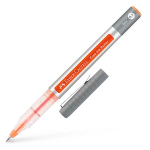 FABER-CASTELL Free Ink Tintenroller grau 0,4 mm, Schreibfarbe: orange, 1 St.
