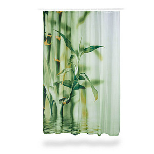 relaxdays Duschvorhang Bambus 200,0 x 180,0 cm