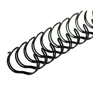 LMG Drahtbinderücken schwarz für 100 Blatt, 50 St.