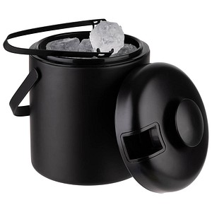 APS Eiswürfelbehälter Polar schwarz, für max. 50 Eiswürfel, 1 St.
