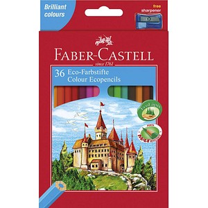 FABER-CASTELL Castle Buntstifte farbsortiert, 36 St.
