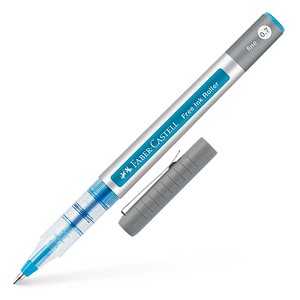 FABER-CASTELL Free Ink Tintenroller grau 0,4 mm, Schreibfarbe: blau, 1 St.