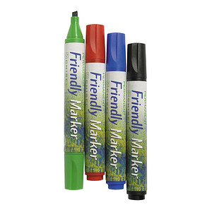 BALLOGRAF® Friendly Medium Permanentmarker-Set farbsortiert 1,0 - 5,0 mm, 4 St.