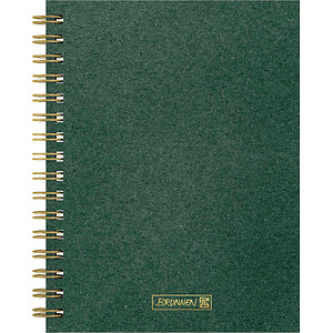 BRUNNEN Notizbuch Premium Wire DIN A5 punktkariert, dunkelgrün Hardcover 192 Seiten, 1 St.