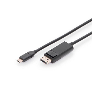 DIGITUS USB-C/DisplayPort Kabel AK-300333-020-S 2,0 m schwarz, 1 St.