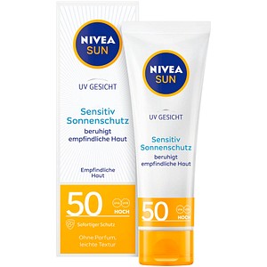 NIVEA SUN UV GESICHT Sensitiv Sonnenschutz Sonnencreme 50,0 ml