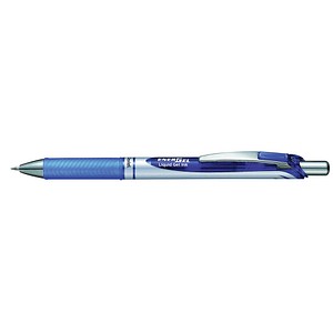 Pentel EnerGel BL77 Gelschreiber blau/silber 0,35 mm, Schreibfarbe: blau, 1 St.