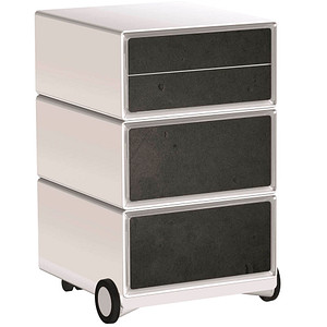 PAPERFLOW easyBox Industrial Rollcontainer weiß, bunt 61865 4 Auszüge 39,0 x 43,6 x 64,2 cm