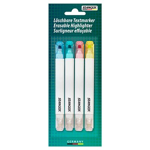 STANGER Metallic Textmarker farbsortiert, 4 St.