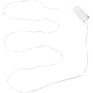 Rayher Micro 10er LED Lichterkette weiß 1,2 m, 1 Pack