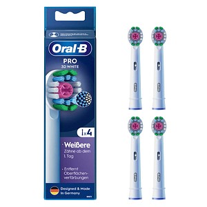 Oral-B PRO 3D White Zahnbürstenaufsätze, 4 St.