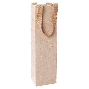 SIGEL Faltenbeutel Natural Red Coco beige/rot 10,0 x 35,5 cm, 5 St.