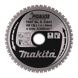 makita B-33641 SPECIALIZED Kreissägeblatt 136,0 mm, 50 Zähne, 1 St.