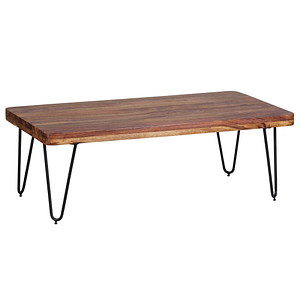WOHNLING Couchtisch rechteckig Massivholz sheesham 115,0 x 60,0 x 40,0 cm, 1 St.