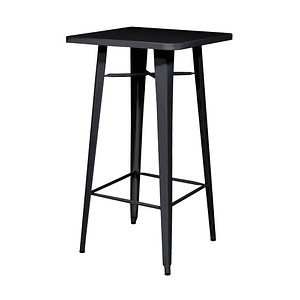 meet powered by PAPERFLOW URBAN Stehtisch quadratisch Stahl schwarz 60,0 x 60,0 x 108,0 cm, 1 St.