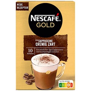 NESCAFÉ Gold Cappuccino Cremig Zart Getränkepulver , 10 St.