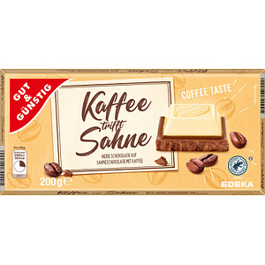 GUT&GÜNSTIG Kaffee trifft Sahne Schokolade 200,0 g, 1 St.