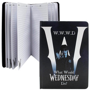 BlueSky Notizbuch Wednesday - WWWD DIN A5 liniert, Wednesday Hardcover, 1 St.