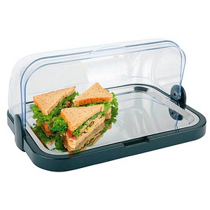 APS Buffetvitrine schwarz 44,0 x 32,0 cm, 1 St.