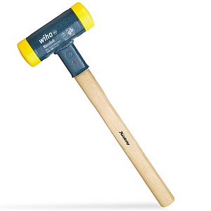 Wiha 02097 Schonhammer 1,0 kg Kopf: Gummi