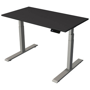 Kerkmann Smart office elektrisch höhenverstellbarer Schreibtisch anthrazit rechteckig, T-Fuß-Gestell silber 120,0 x 65,0 cm