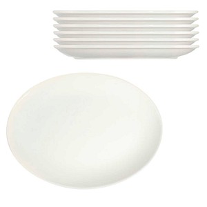 ID Fine Teller Transparent Lona Oval weiß Ø 36,0 cm, 6 St.
