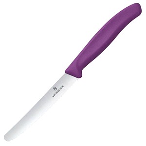 VICTORINOX Frühstücksmesser Swiss Classic silber, violett glatt, Klinge: 11,0 cm, 1 St.