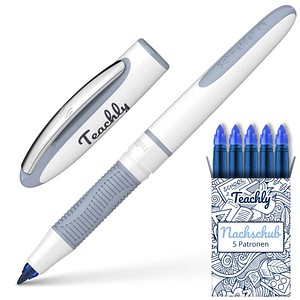 Teachly Superstudent Tintenroller Anthrazit 0,6 mm, Schreibfarbe: blau, 1 St.