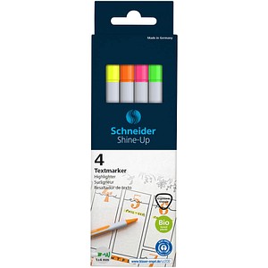 Schneider Shine-UP Textmarker farbsortiert, 4 St.