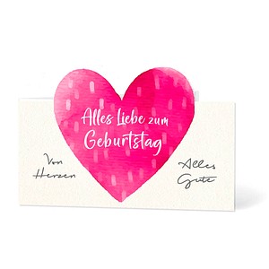 LUMA Geburtstagskarte Alles Liebe zum Geburtstag LU GKO 05 bunt, 1 St.