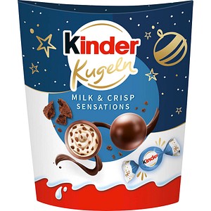 kinder Kugeln Milk & Crispy Bits Sensation Schokobonbons 90,0 g, 1 St.