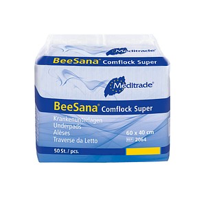 Meditrade® Einweg-Betteinlagen BeeSana® Comflock Super 1-lagig weiß, 50 St.