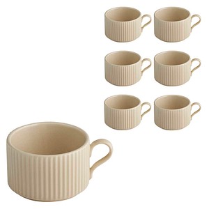 APS Kaffeetassen THE GRID beige 0,2 l, 6 St.