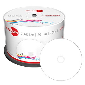 50 PRIMEON CD-R 700 MB bedruckbar