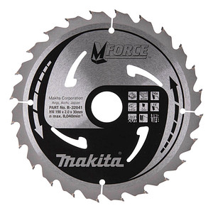 makita B-32041 M-FORCE Kreissägeblatt 190,0 mm, 24 Zähne