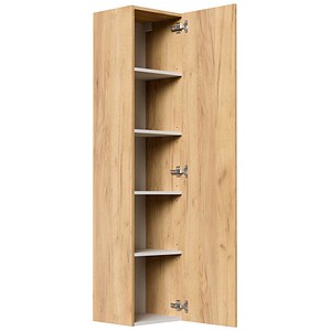 POSSEIK Bad-Hängeschrank LEVANA XXL eiche gold 35,0 x 30,0 x 150,0 cm
