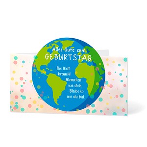 LUMA Geburtstagskarte Alles Gute zum Geburtstag LU GKO 04 bunt, 1 St.