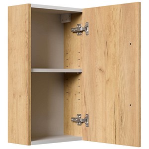 POSSEIK Bad-Hängeschrank 62 eiche gold 35,0 x 16,6 x 62,00 cm