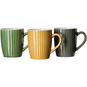 Ritzenhoff & Breker Kaffeebecher Umea grün, gelb, grau 350,0 ml, 3 St.
