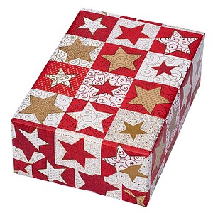 JUNG SCHÖNER VERPACKEN Geschenkpapier Silent Night Sterne mehrfarbig, 20,0 m